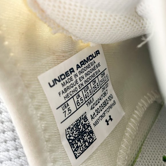 Under Armour Men's Harper 7 ST Baseball Metal Cleat 3025582-100 White/Gold SZ 7. - Picture 13 of 13